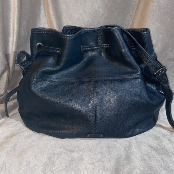 Frye Brooke Drawstring Black Leather Studded Women\'s Bag main image 5